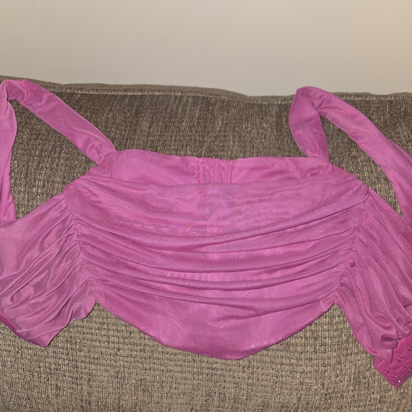 Pink Ruched Women's Top - Picture 2 of 2